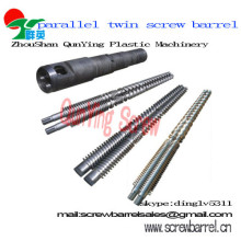 Seringue en plastique mélange bimétalliques Twin parallèle vis et baril pour Machine extrudeuse